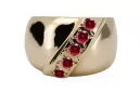 14K Yellow gold Ruby Ring Vintage craft vrc036y